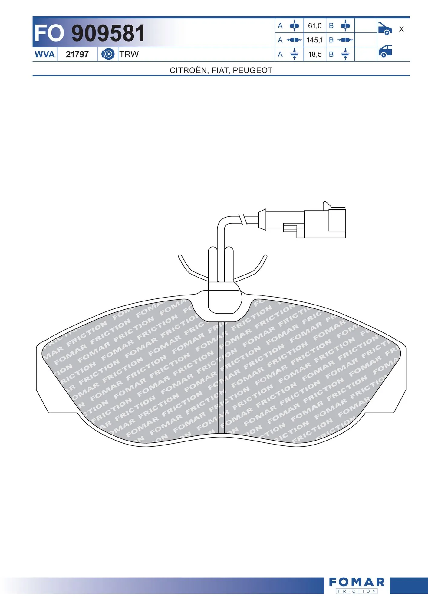 Brake Pad Set, disc brake